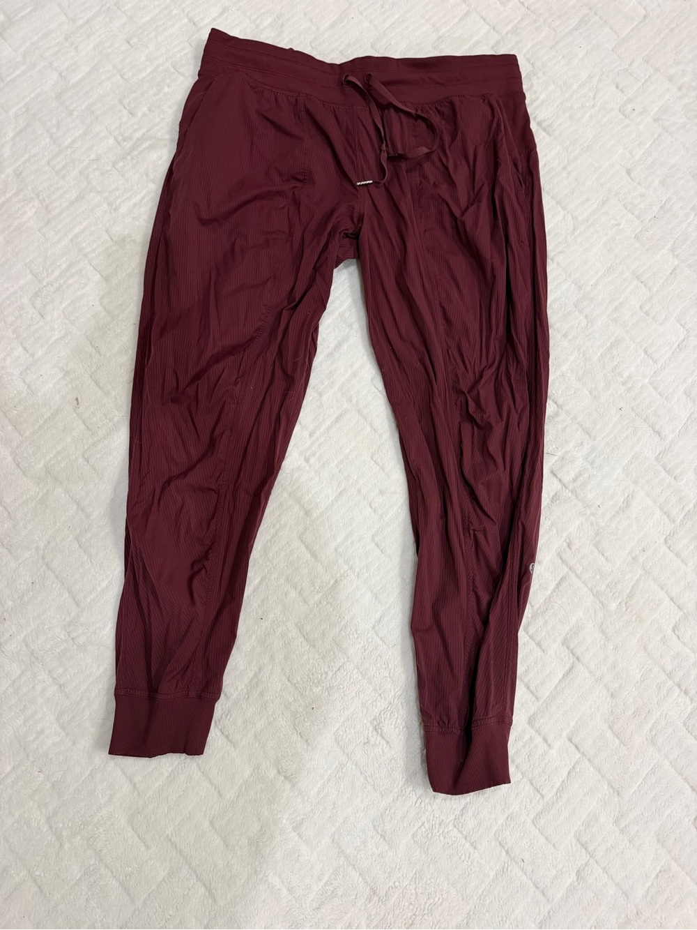 Women’s Maroon LuLu Lemon Jogger Pants - Lightweight Comfort 16